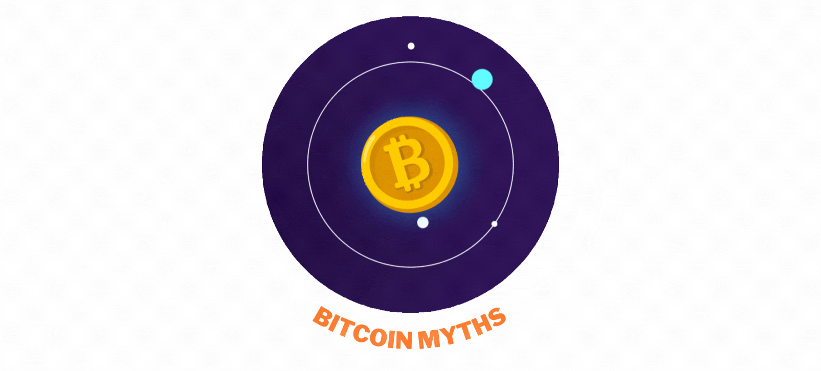 Das animierte Bitcoin-Logo.