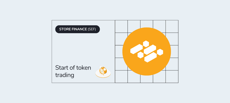 The trading of Store Finance SEF tokens has officially started